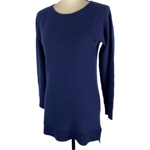 Halogen, Cashmere Blend, Navy Tunic Sweater. Like new condition. S - Picture 4 of 10